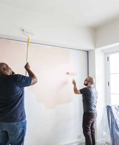 People renovating the house